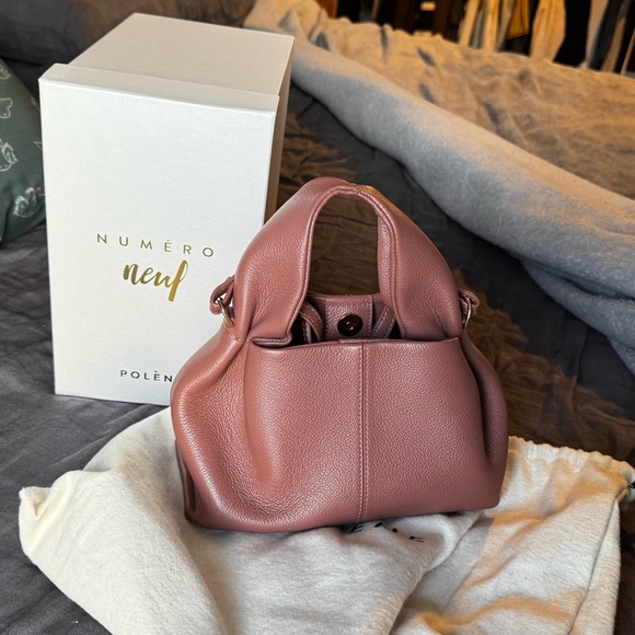 Polene Handbags - Polene Neuf Mini in Textured Blush